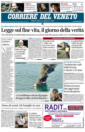 Cover of Corriere del Veneto (Treviso e Belluno)