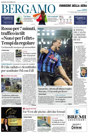 Cover of Corriere della Sera (Bergamo)
