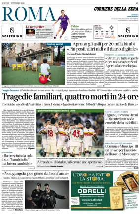 Cover of Corriere della Sera (Roma)