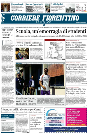Cover of Corriere Fiorentino