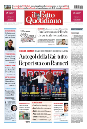Cover of Il Fatto Quotidiano