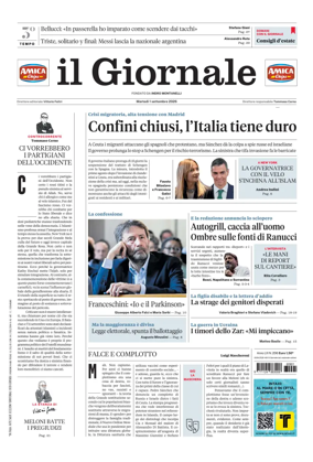 Cover of Il Giornale (Italy)