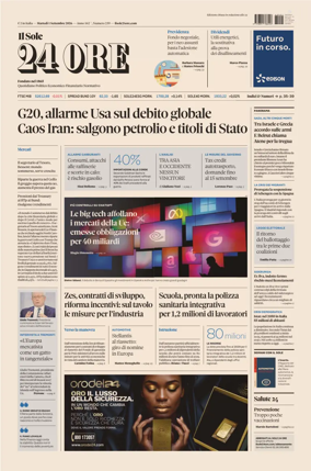 Cover of Il Sole 24 Ore