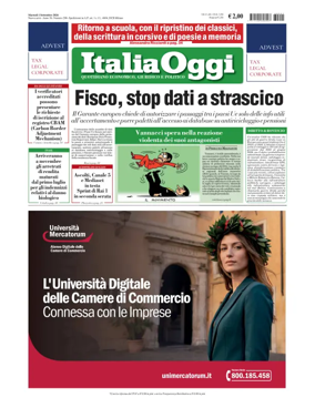 Cover of ItaliaOggi