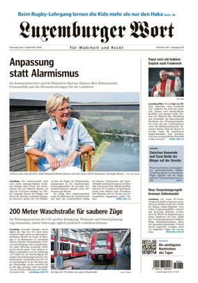Cover of Luxemburger Wort