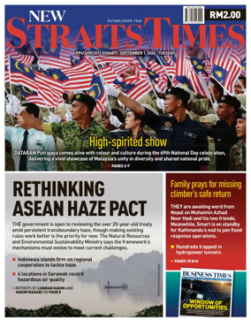 Cover of New Straits Times