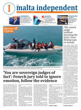 Cover of Malta Independent