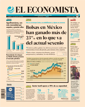 Cover of El Economista (Mexico)