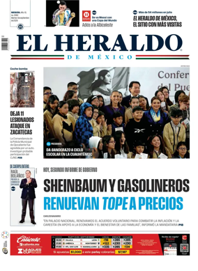 Cover of El Heraldo de Mexico