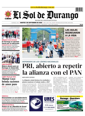 Cover of El Sol de Durango