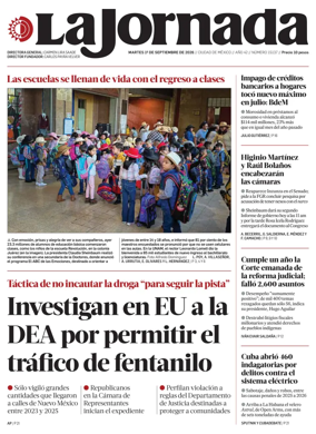 Cover of La Jornada