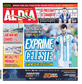 Cover of Periodico Al Dia (Leon)