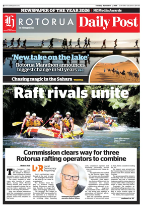Cover of Rotorua Daily Post