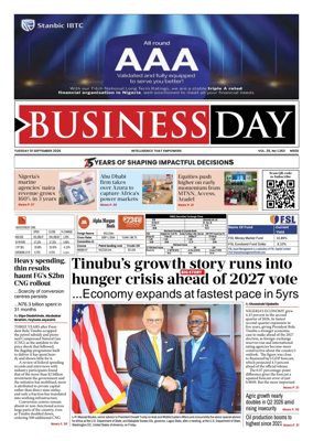 Cover of Business Day (Nigeria)