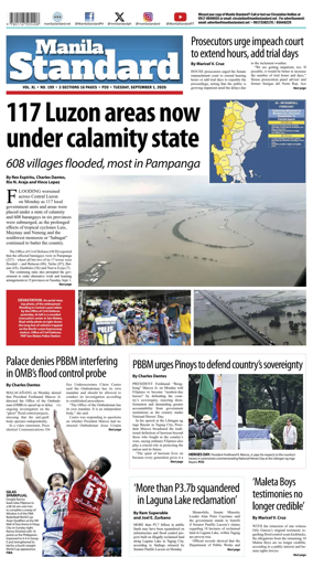 Cover of Manila Standard