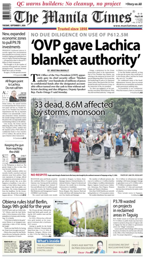 Cover of The Manila Times