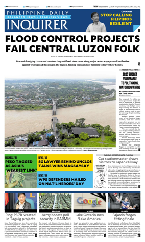 Cover of Philippine Daily Inquirer