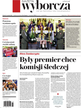 Cover of Gazeta Wyborcza Stoleczna