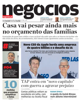 Cover of Jornal de Negocios