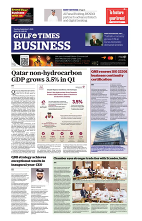 Cover of Gulf Times Business
