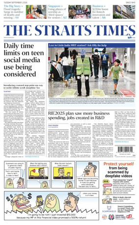 Cover of The Straits Times