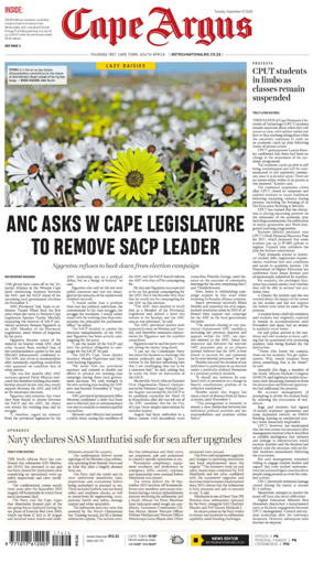 Cover of Cape Argus (PM Edition)