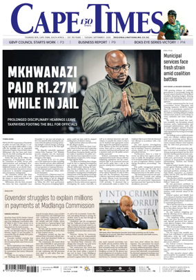 Cover of Cape Times