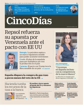 Cover of Cinco Dias