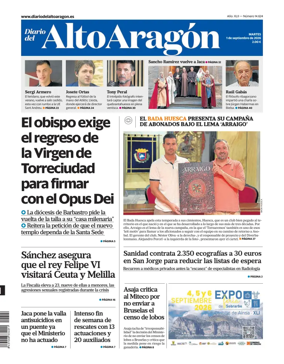 Cover of Diario del Alto Aragon