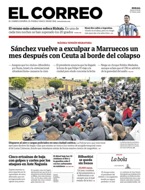 Cover of El Correo (Vizcaya)