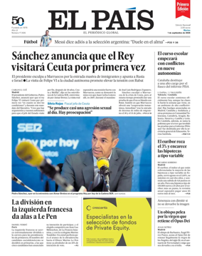 Cover of EL PAIS primera edicion