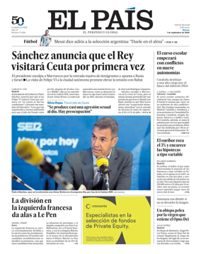 Cover of EL PAIS Valencia
