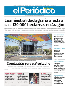 Cover of El Periodico Aragon