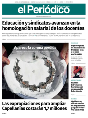 Cover of El Periodico Extremadura