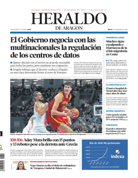 Cover of Heraldo de Aragon