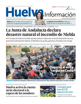 Cover of Huelva Informacion