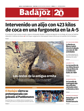 Cover of La Cronica de Badajoz BE