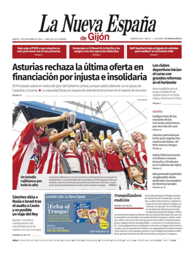 Cover of La Nueva Espana (Gijon)
