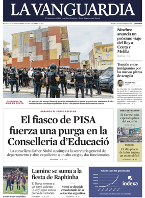Cover of La Vanguardia (1st Edition)