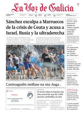 Cover of La Voz de Galicia (Arousa)