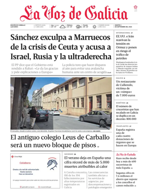 Cover of La Voz de Galicia (Carballo)