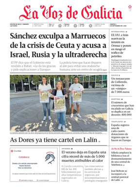 Cover of La Voz de Galicia (Deza)