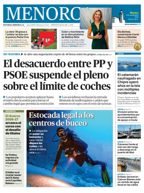 Cover of Menorca Diario Insular