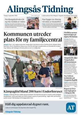 Cover of Alingsas Tidning