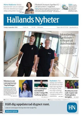 Cover of Hallands Nyheter
