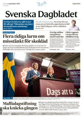 Cover of Svenska Dagbladet