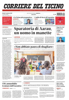 Cover of Corriere del Ticino