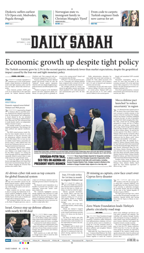 Cover of Daily Sabah (Turkey)