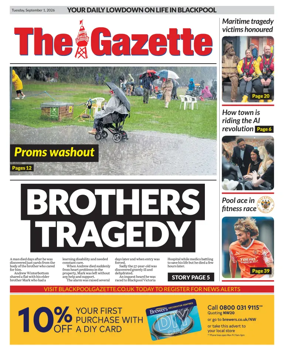 Cover of Blackpool Gazette