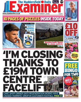 Cover of Huddersfield Daily Examiner